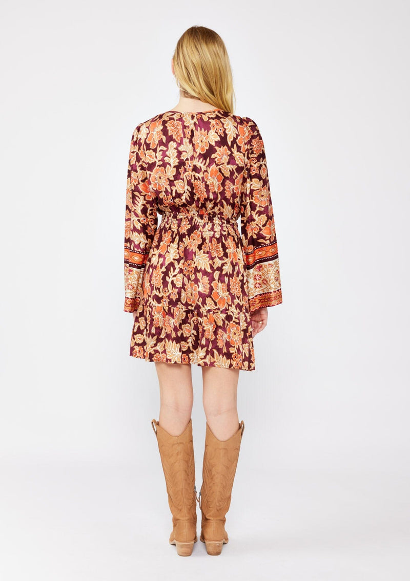 Wilder Days Mini Dress Wine/Dusty Rose / L