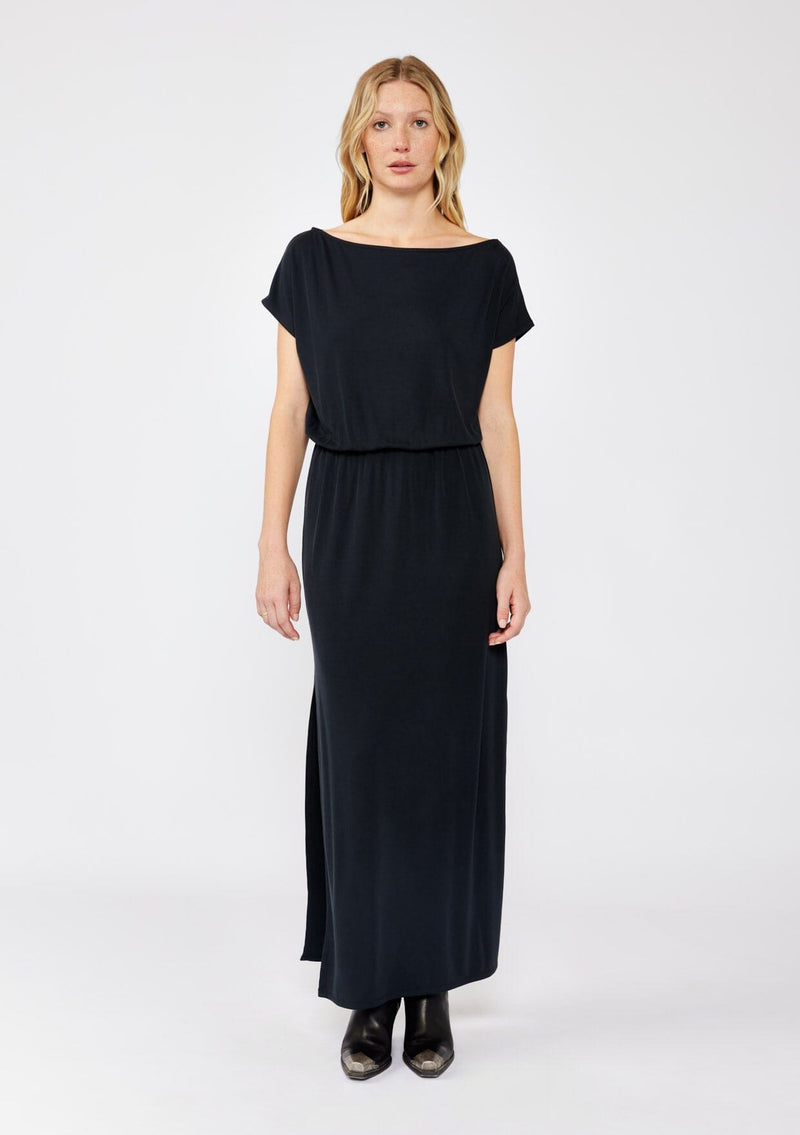 Dusk Haven Off Shoulder Maxi Dress Black / M Dusk Haven Off Shoulder Maxi Dress Black / M