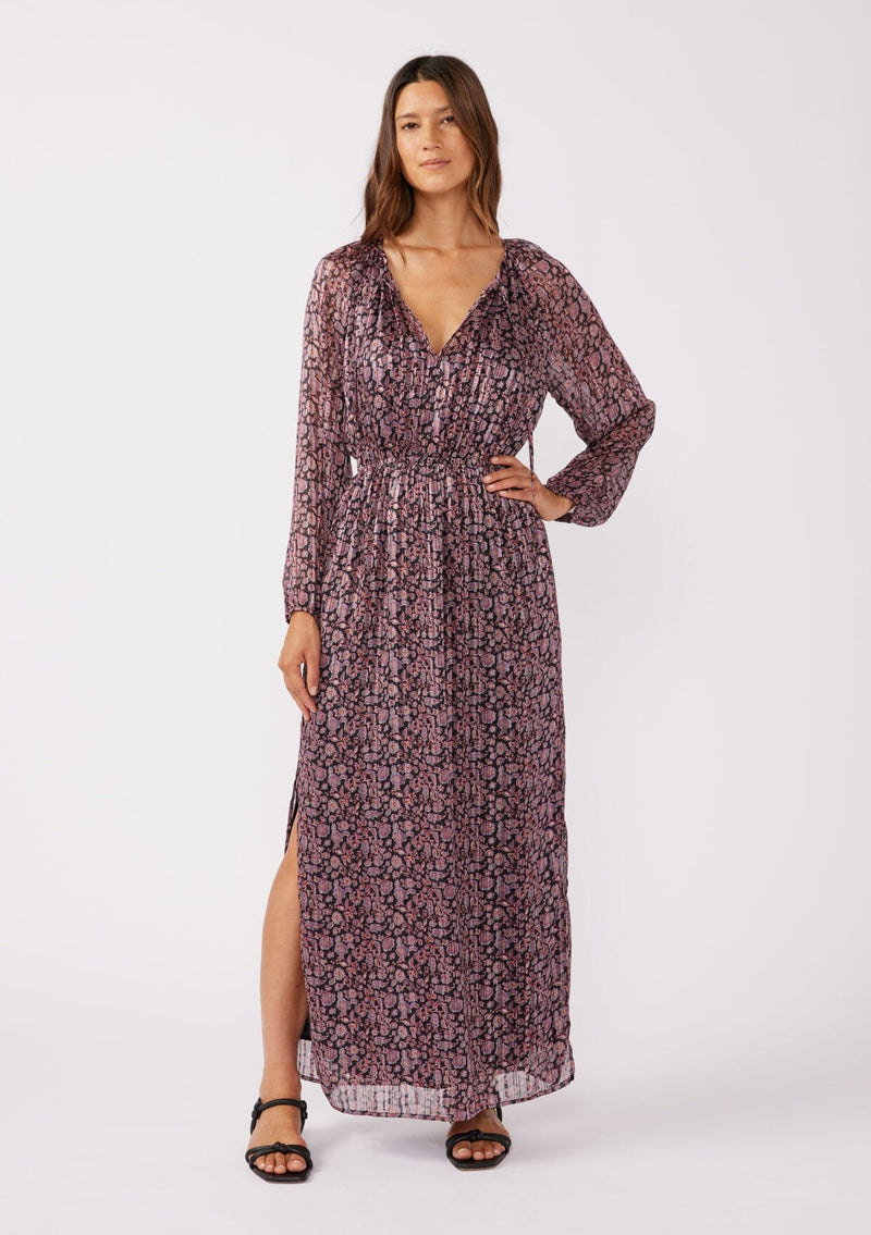 Shine On Me Maxi Dress Black/Plum / M Shine On Me Maxi Dress Black/Plum / M