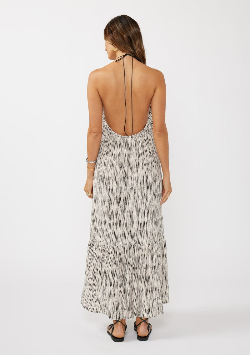 Flowy Strappy Halter Beach Maxi Dress LOVESTITCH1