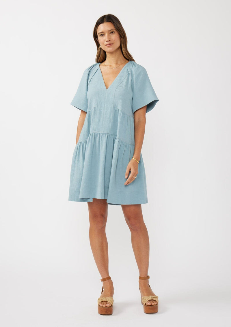 Women's Relaxed Boho Tiered Mini Dress | LOVESTITCH Women's Relaxed Boho Tiered Mini Dress | LOVESTITCH