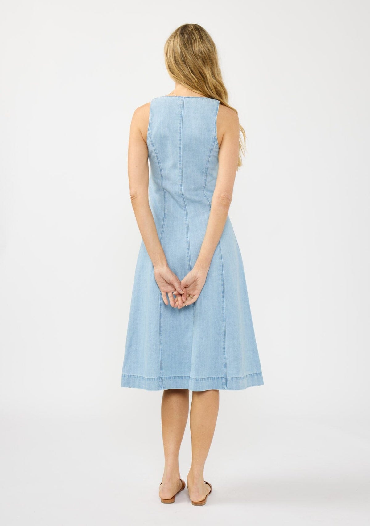 Kara Denim Midi Dress Light Wash / L