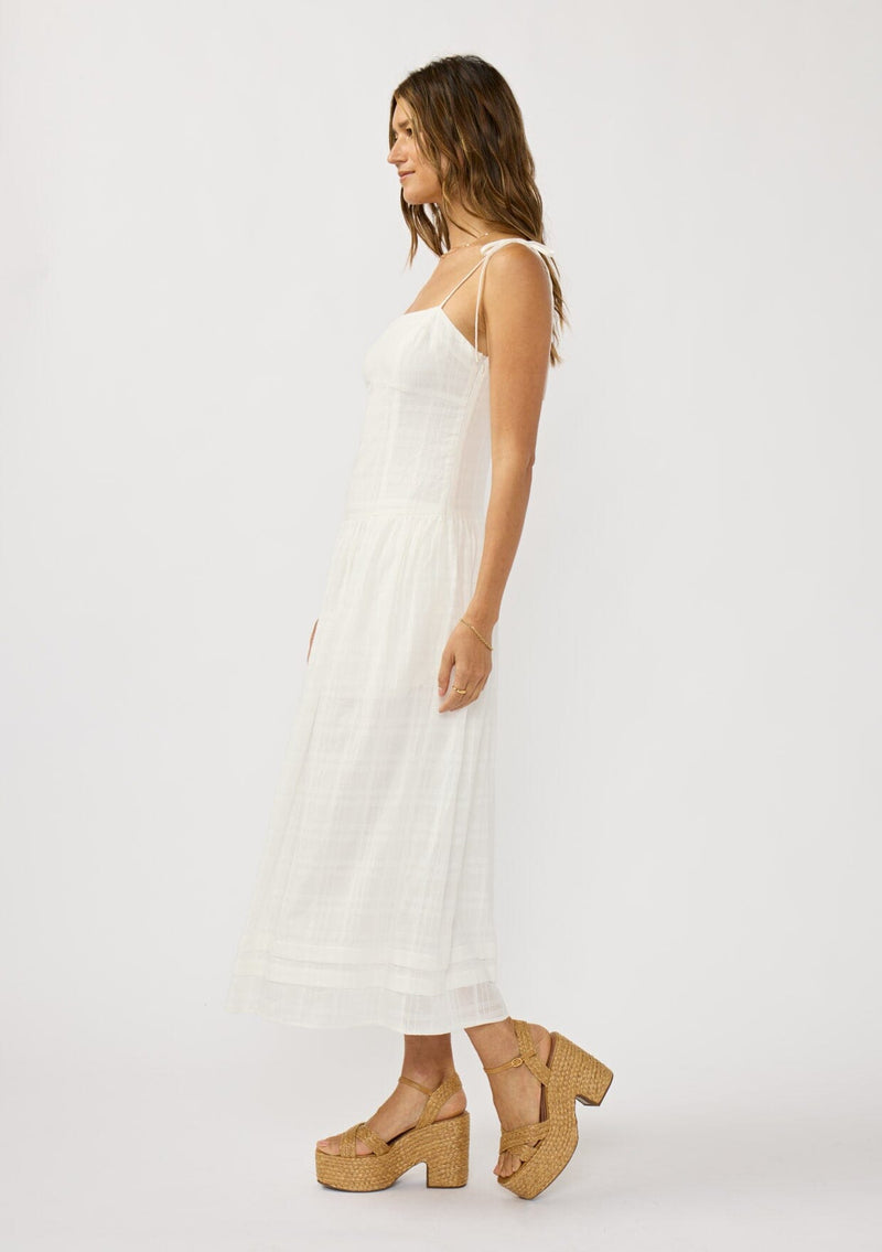 sachin and babi light blue dress Holly: 1981 Ivory Chiffon Gown with Bows – Juniper Lane main image 1