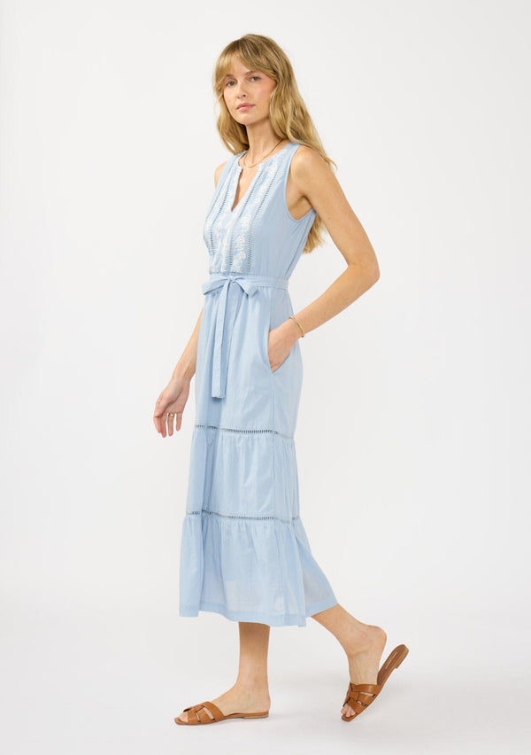 sachin and babi light blue dress Champagne Oasis Satin Twist Front Angel Sleeve Midi Bridesmaid Dress