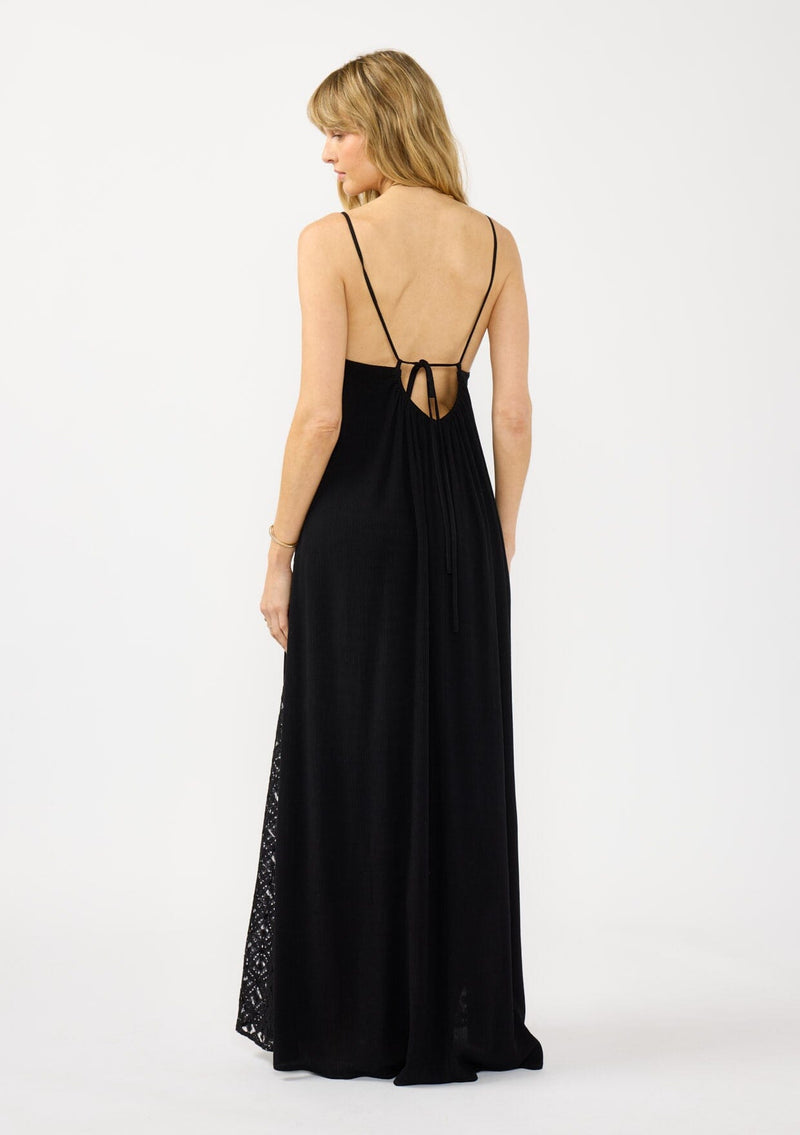 long flowy black lace dress Black sweetheart A line chiffon lace long prom dress, black evening dr