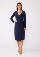 wayf long-sleeve turtleneck wrap midi dress Theenkoln Womens Wrap Sweater Dress: Contrast Color Long Batwing Sleeve V Neck Bodycon Knit Winter Midi Dresses with Belt Black Large at Amazon Women's Clothing store
