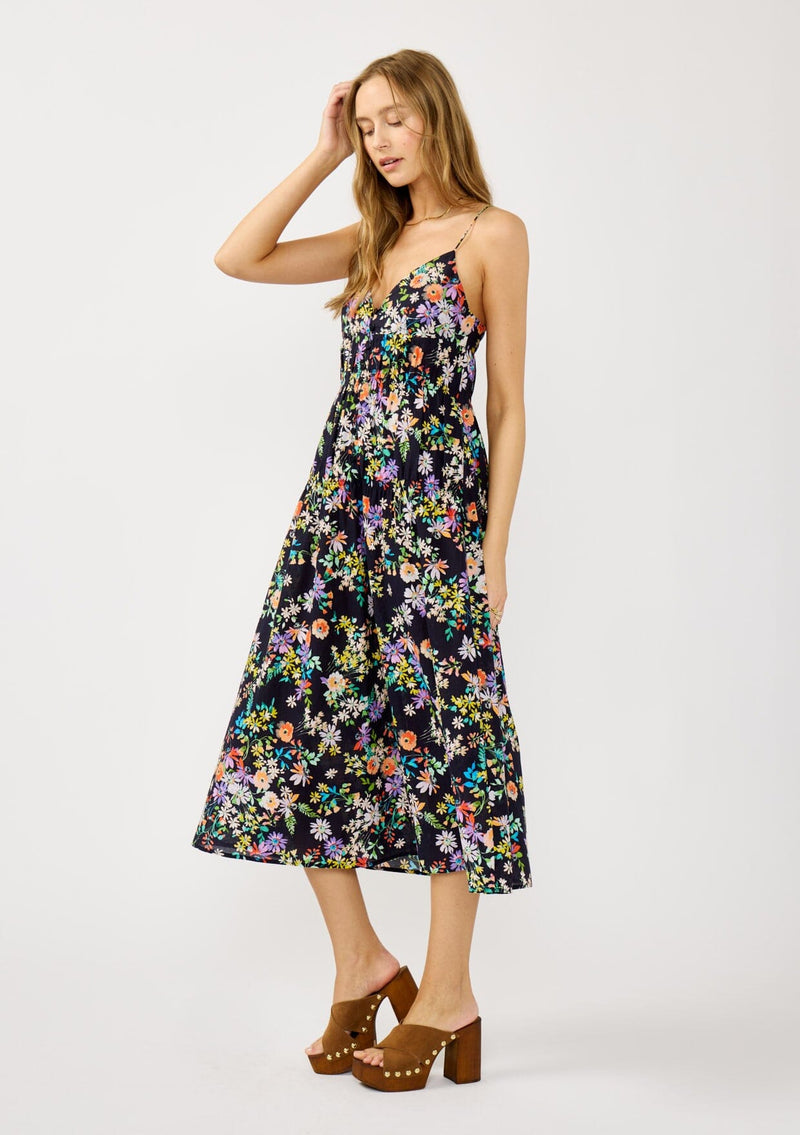 Enchant Me Midi Dress Midnight / L Enchant Me Midi Dress Midnight / L
