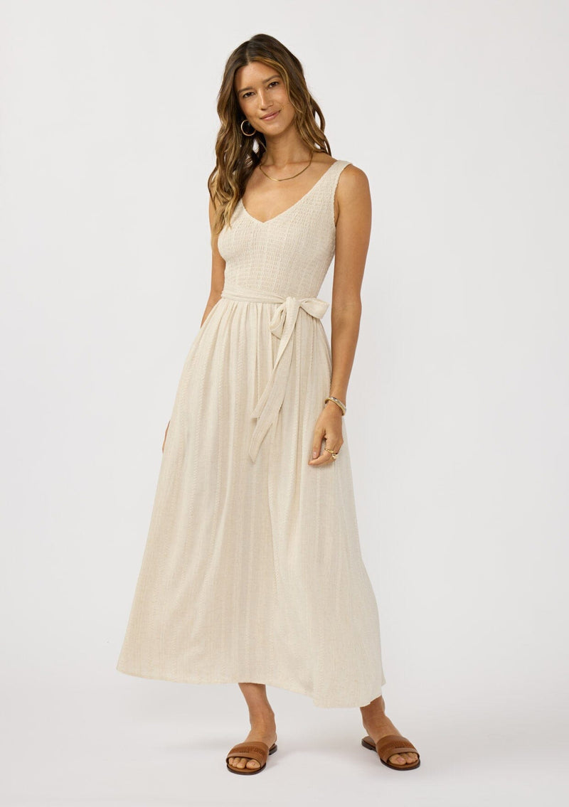 Women's Boho Sleeveless Smocked Maxi Dress | LOVESTITCH Women's Boho Sleeveless Smocked Maxi Dress | LOVESTITCH