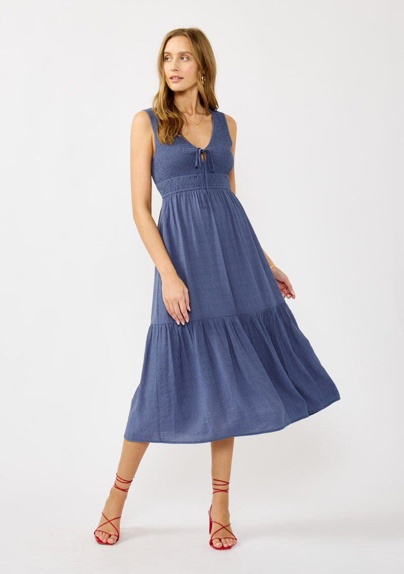 Sea Bound Midi Dress Slate Blue / M Sea Bound Midi Dress Slate Blue / M