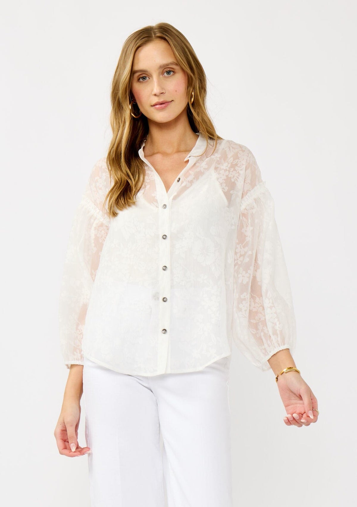 【完売商品】BLOSSOM SHEER BLOUSE SILK CHIFFON BLOUSE – AMOUR781