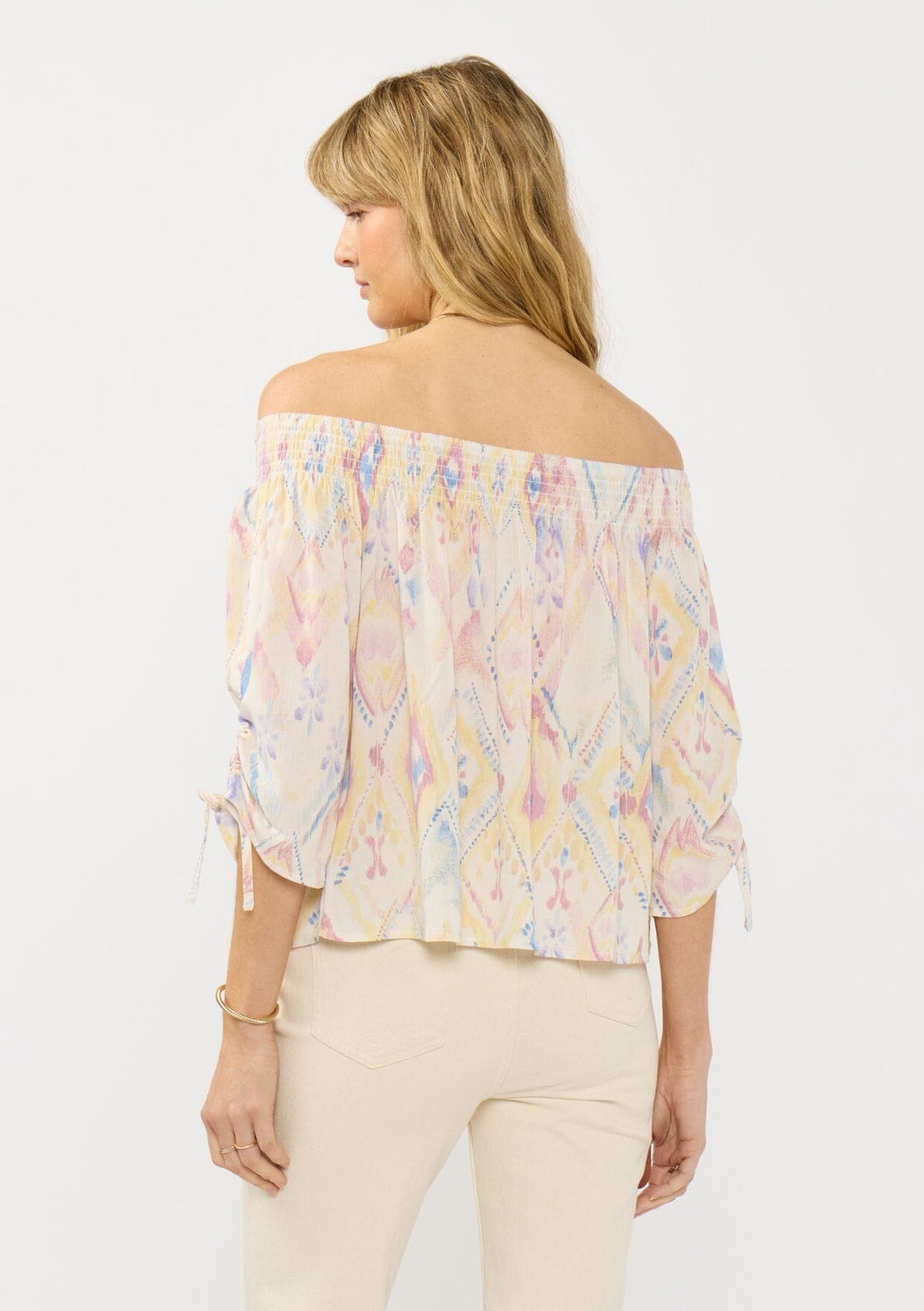 Women's Colorful Bohemian Off Shoulder Top | LOVESTITCH