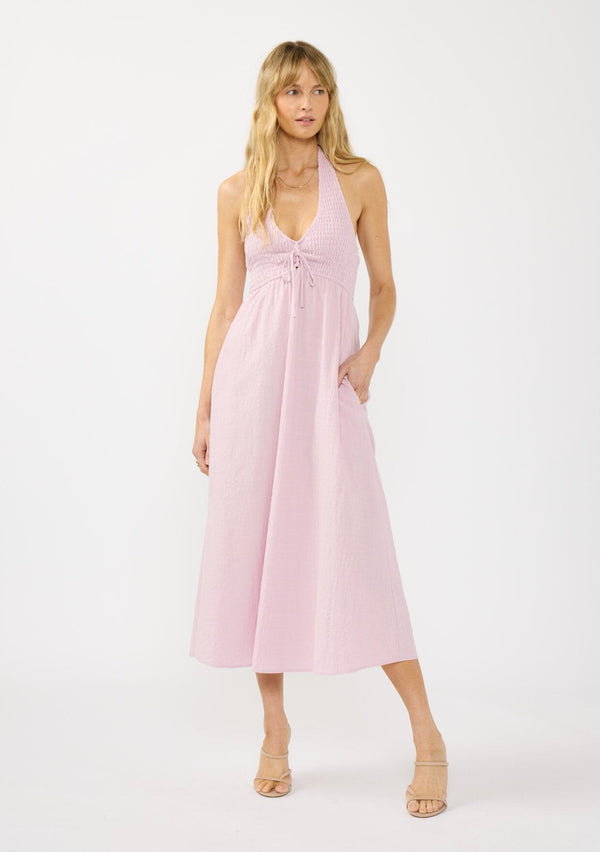 open lace back dress IRISIA LACE HALTER MAXI DRESS main image 0