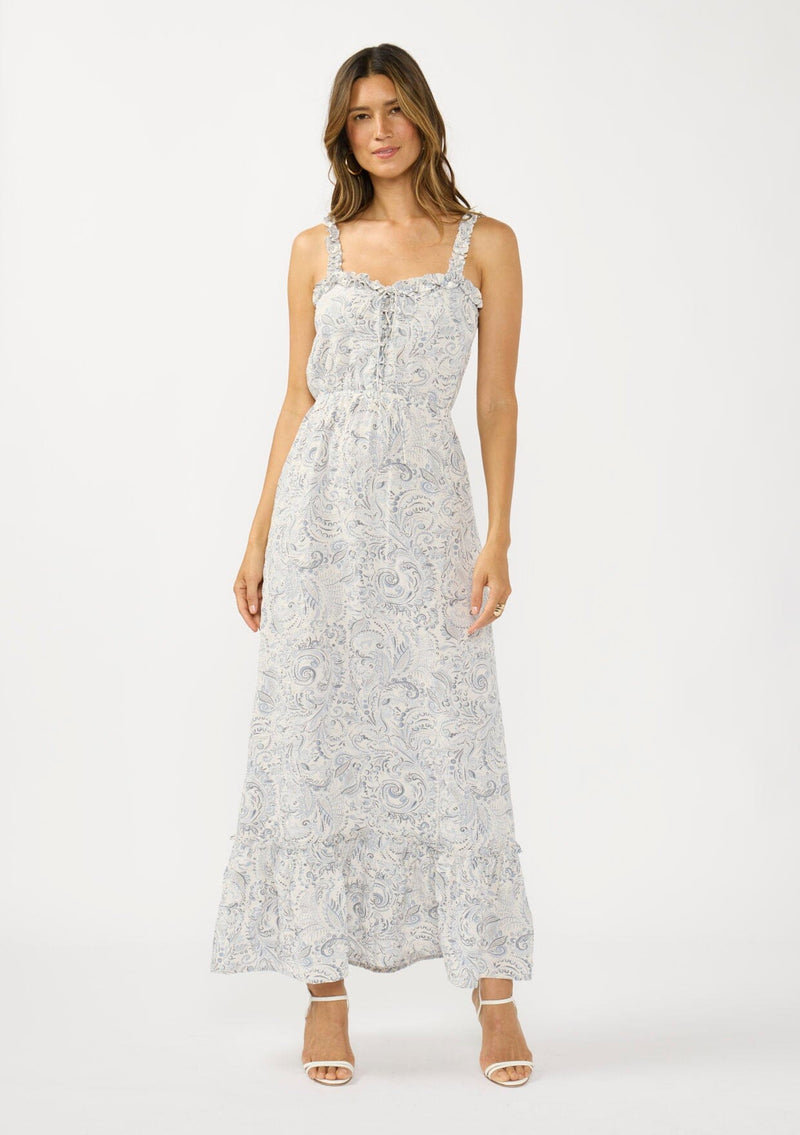 Lagoon Maxi Dress Natural/Blue / L Lagoon Maxi Dress Natural/Blue / L