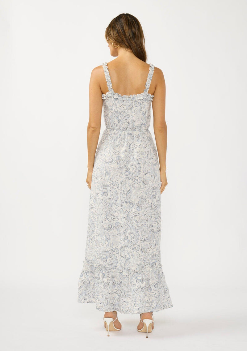 Lagoon Maxi Dress Natural/Blue / L