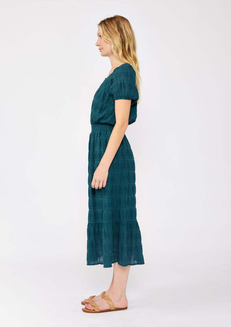 Women's Bohemian Midi Dress + Jacquard Stripe | LOVESTITCH Women's Bohemian Midi Dress + Jacquard Stripe | LOVESTITCH