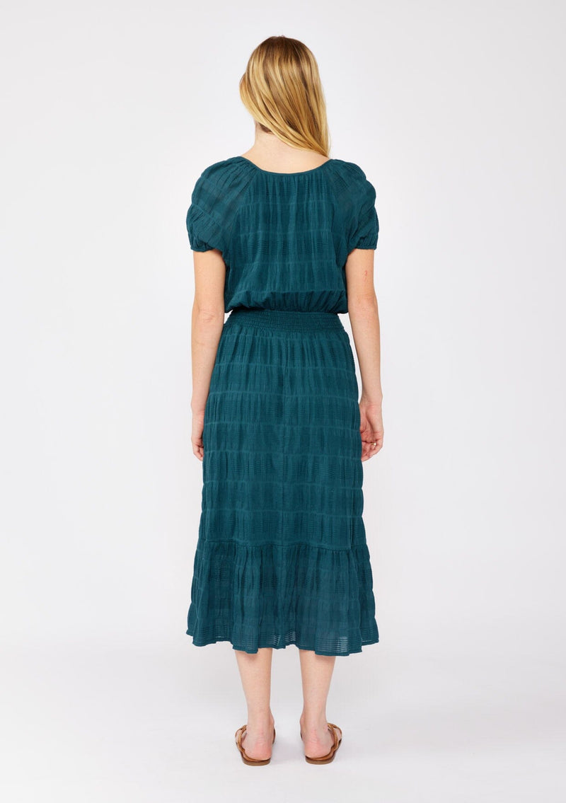 Women's Bohemian Midi Dress + Jacquard Stripe | LOVESTITCH Women's Bohemian Midi Dress + Jacquard Stripe | LOVESTITCH
