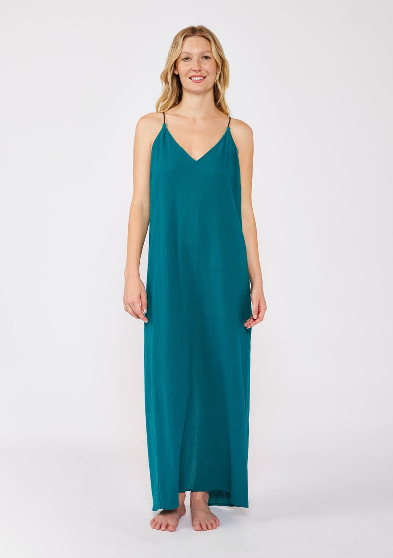 Seaside Serenity Maxi Dress Forest Teal / S Seaside Serenity Maxi Dress Forest Teal / S
