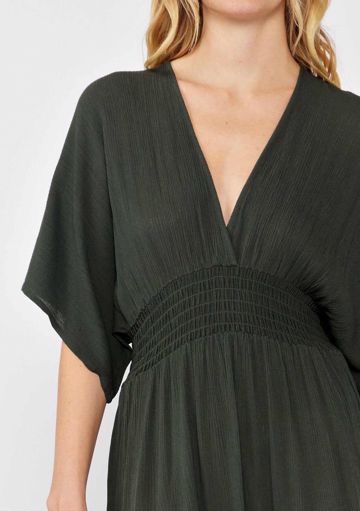 chinese dress ladies Flattering Kimono Sleeve Maxi Dress