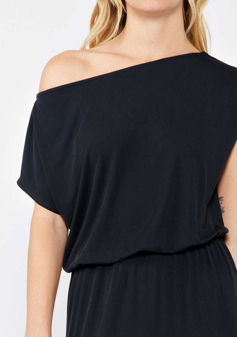 Dusk Haven Off Shoulder Maxi Dress Black / M Dusk Haven Off Shoulder Maxi Dress Black / M
