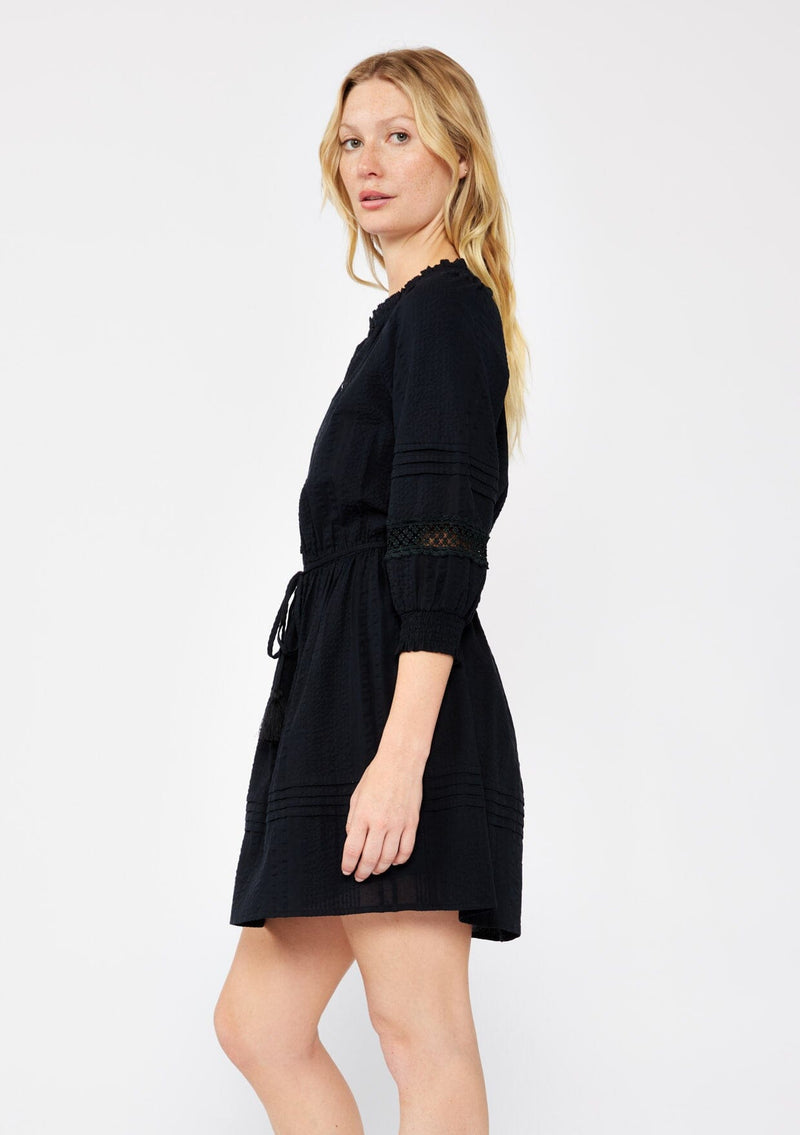 Cider Lace Mini Dress Black / L Cider Lace Mini Dress Black / L