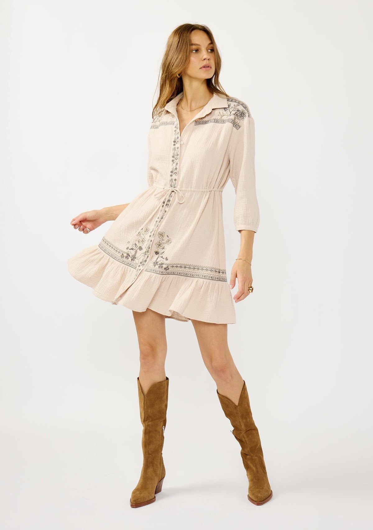 Women's Mini Dresses  LOVESTITCH - 3-4-sleeve - 3-4-sleeve
