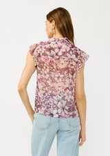 Vintage Vine Flutter Sleeve Top