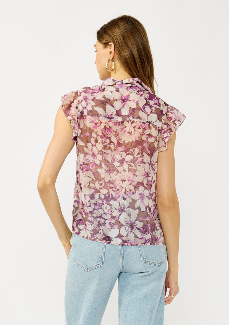 Vintage Vine Flutter Sleeve Top