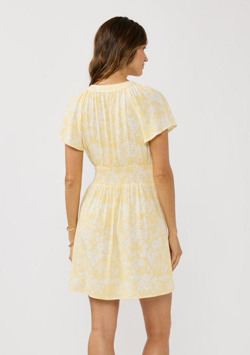 white christmas dresses Sundream Mini Dress Yellow/Cream / M