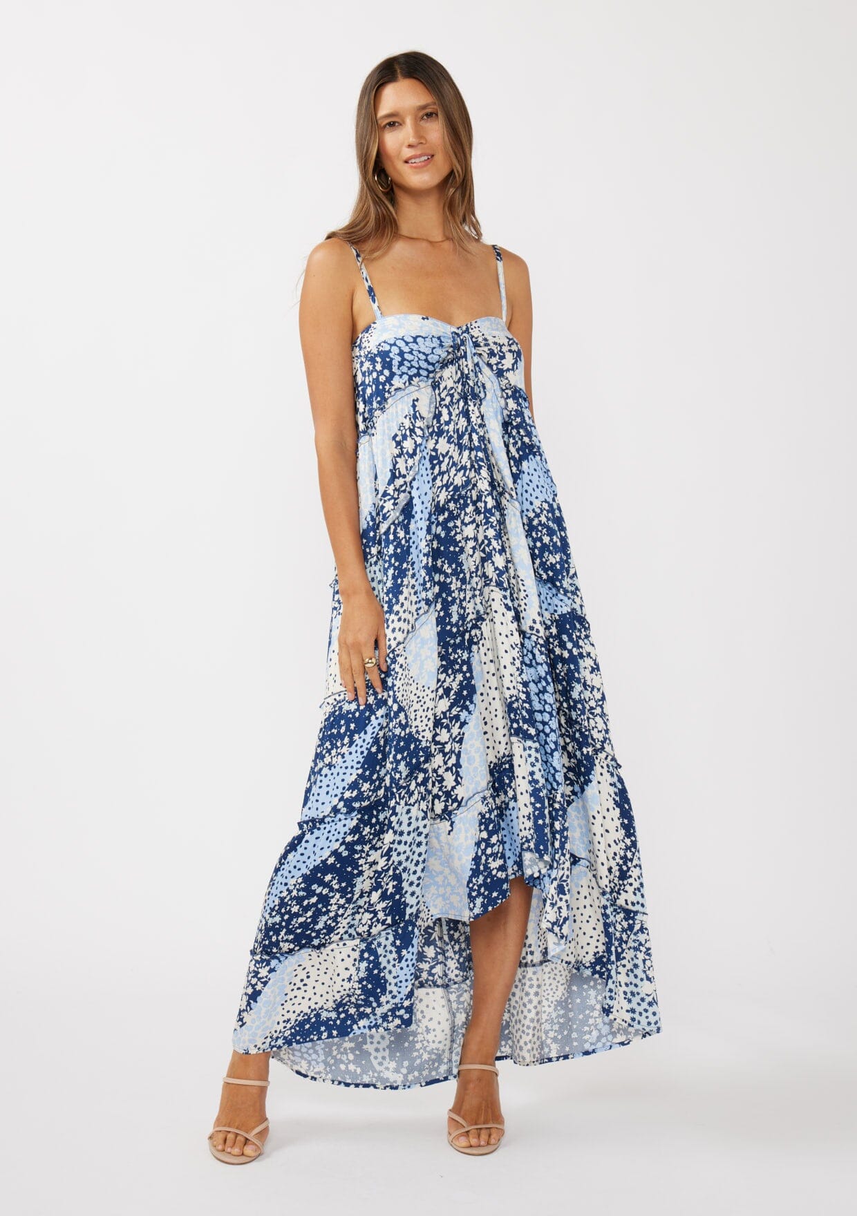 Bohemian Floral Beach Maxi Dress