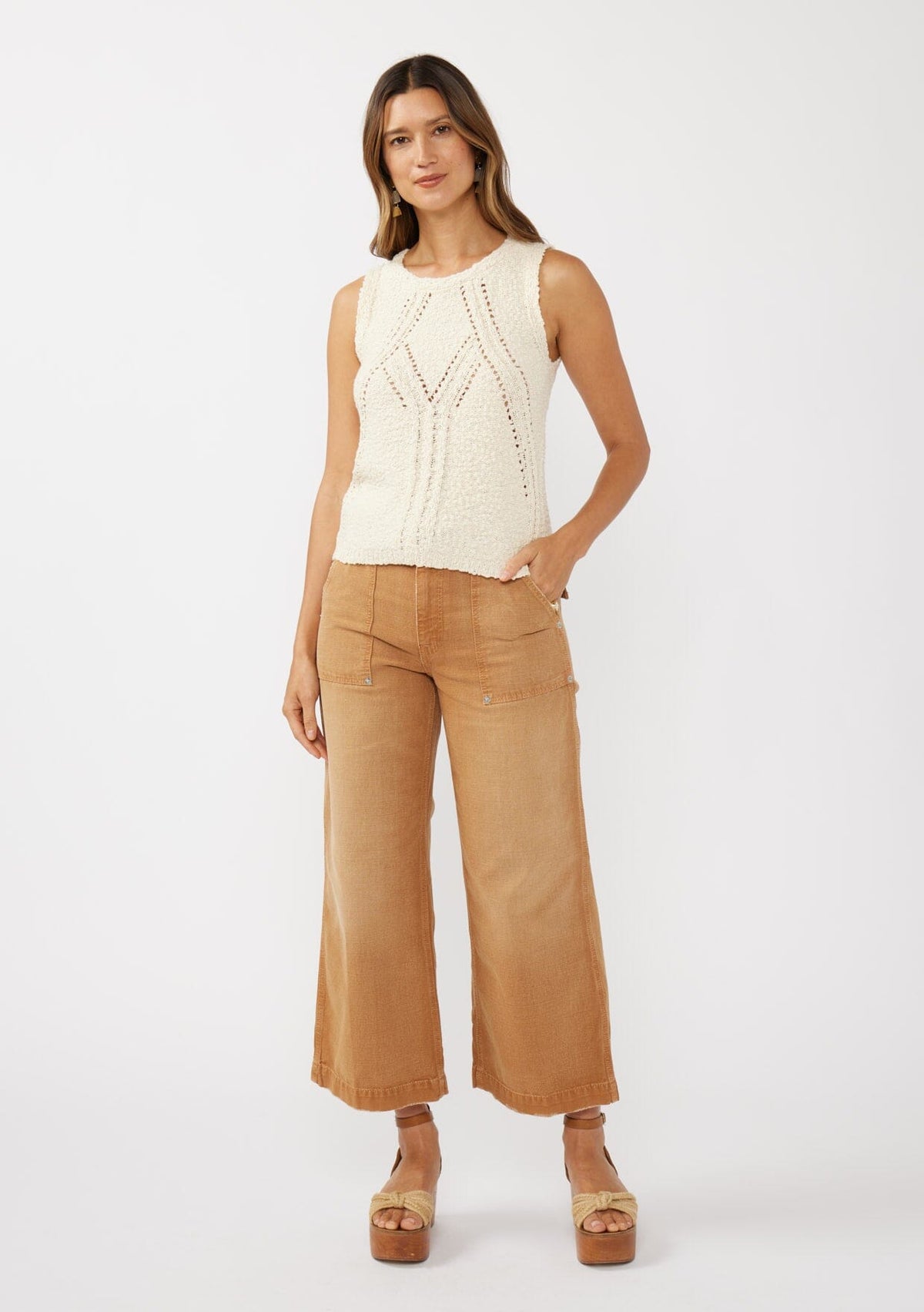 Bohemian Boucle Tank Top | LOVESTITCH