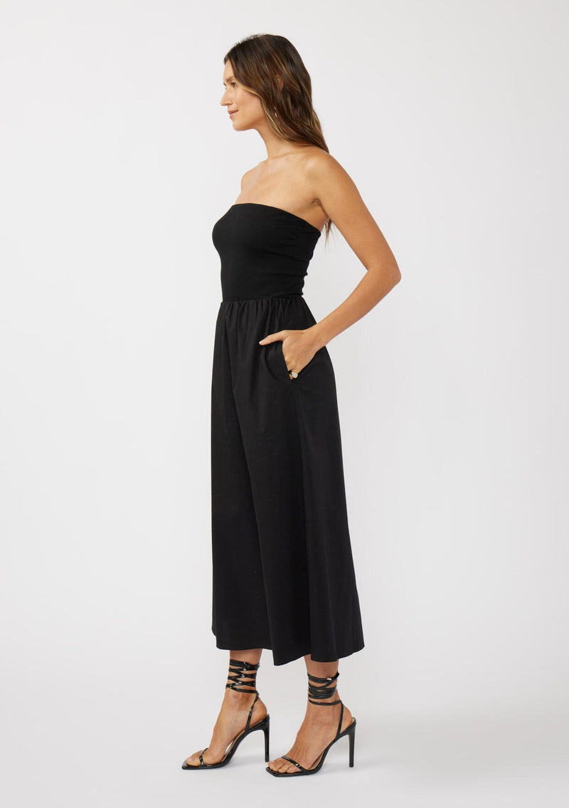 Mara Strapless Midi Dress Black / L Mara Strapless Midi Dress Black / L