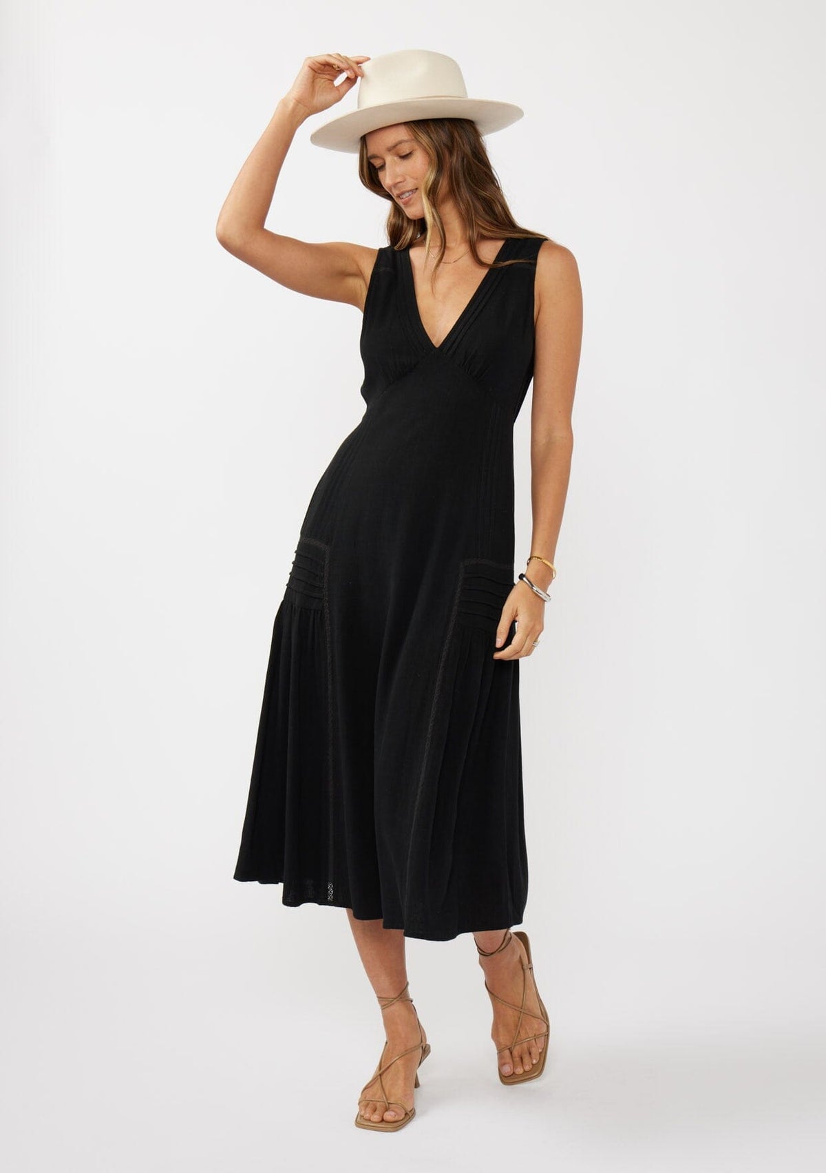 Ester Lace Midi Dress White / S Ester Lace Midi Dress White / S