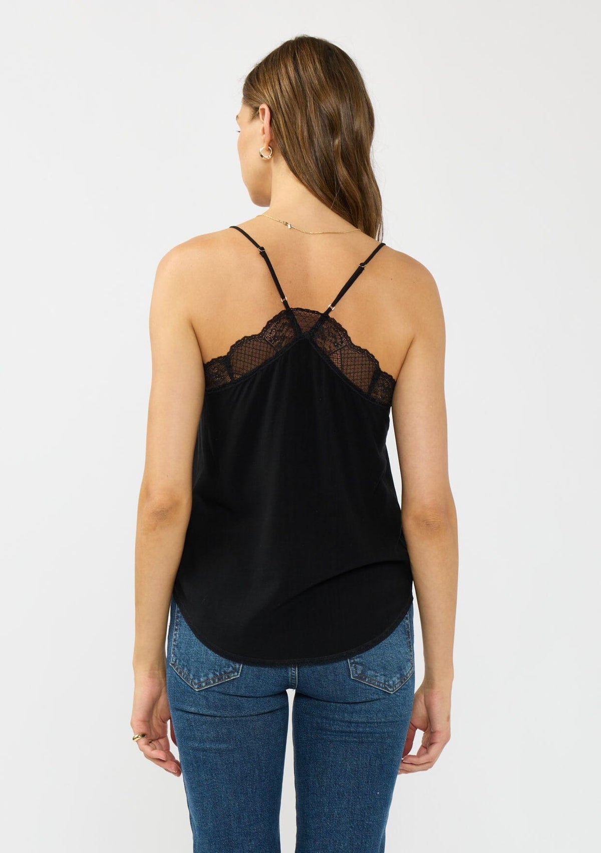 Ultra-Chic Linen-Blend Lace Trim Camisole | LOVESTITCH