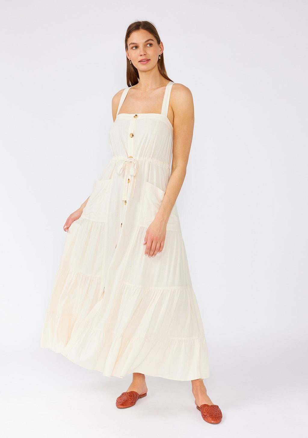 Good Vibrations Maxi Dress Vanilla / S Good Vibrations Maxi Dress Vanilla / S