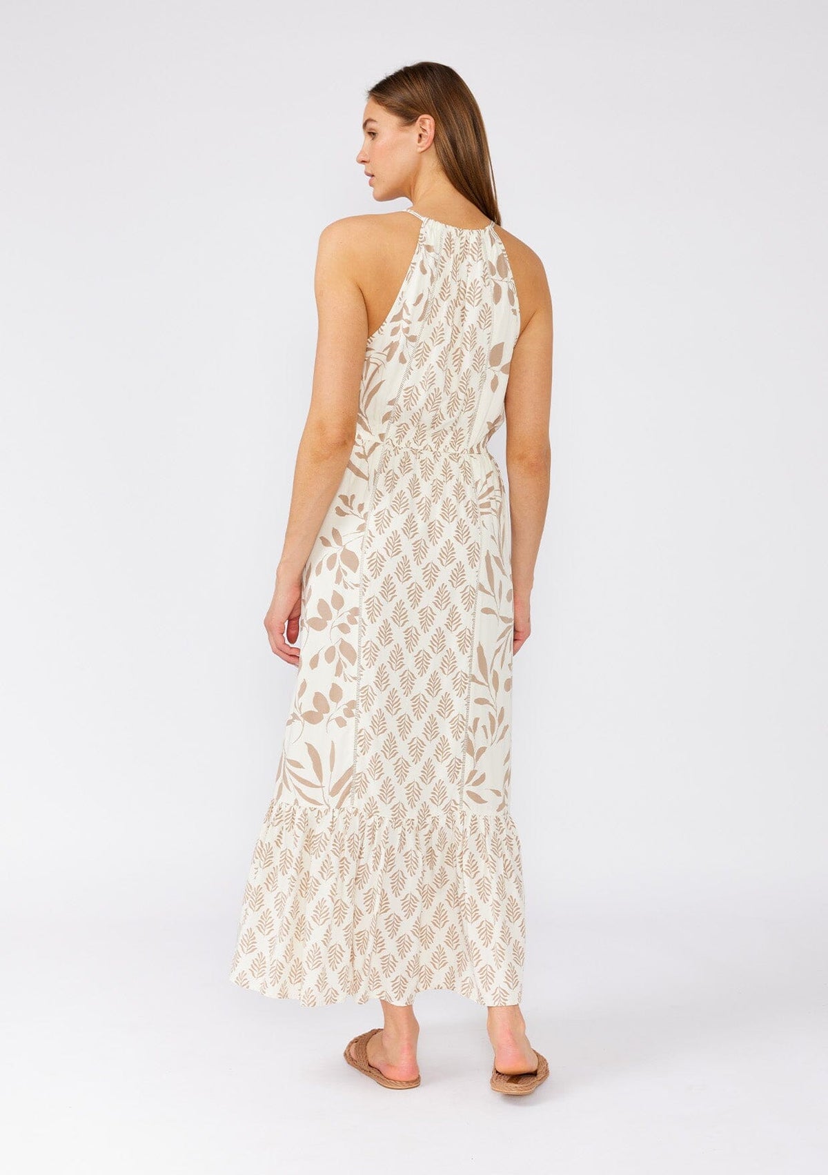 boho ivory maxi dress Long Red bohemian lace dress with Long sleeves Red wine / S main image 1