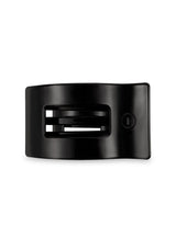 [Color: Black] Black flat rectangle hair clip made by TELETIES