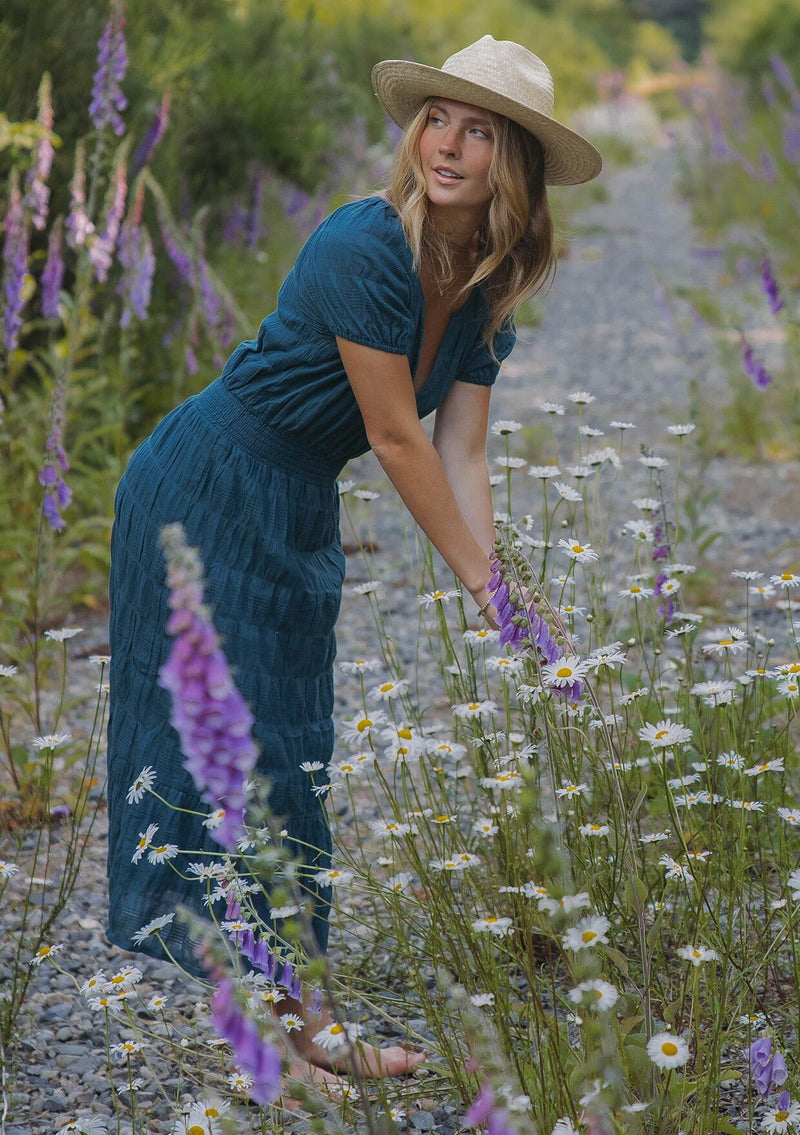 Midnight Teal Midi Dress Deep Teal / L Midnight Teal Midi Dress Deep Teal / L