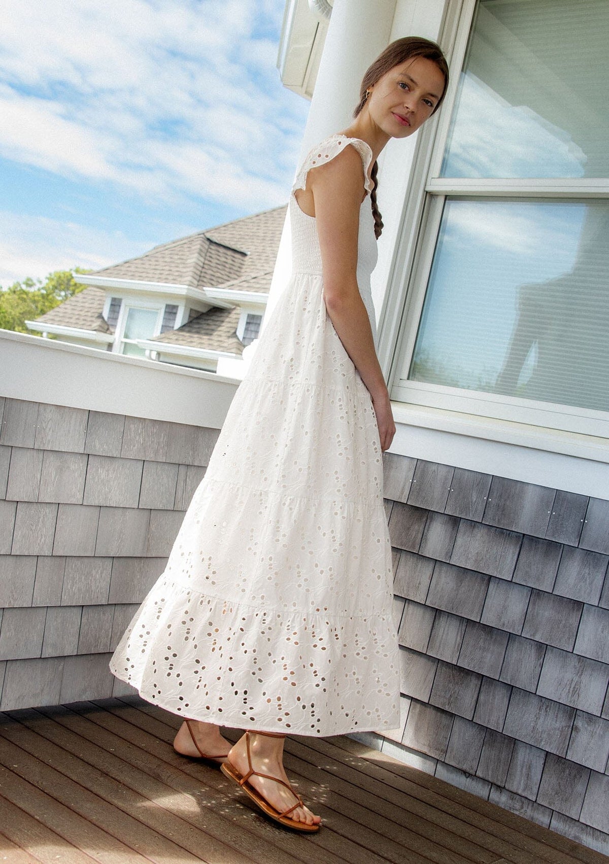 FOXEY NY 42 Nantucket Dress ホワイト FOXEY NY 42 Nantucket Dress ホワイト