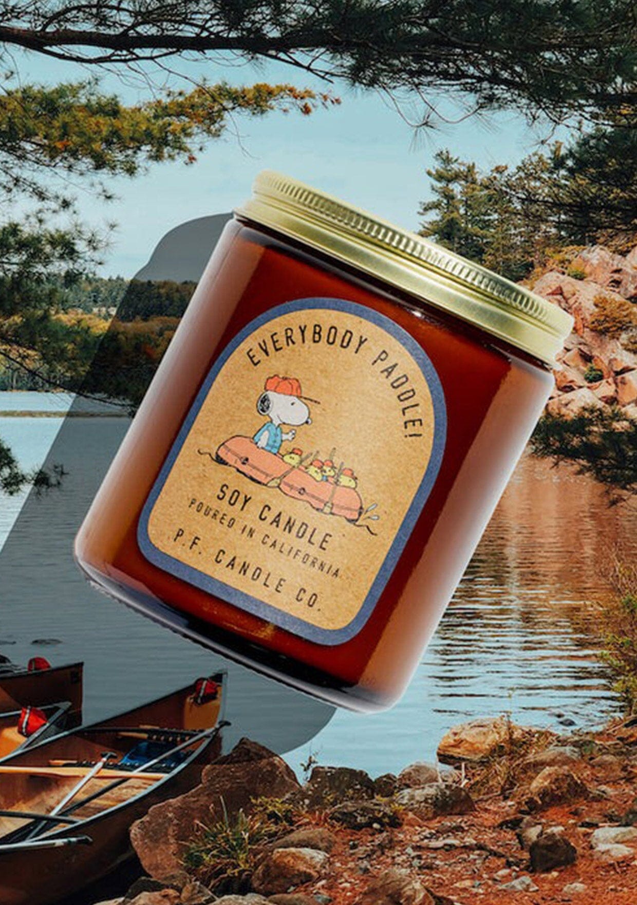 P.F. Candle Co. - Everybody Paddle! For Peanuts Candle - LOVESTITCH