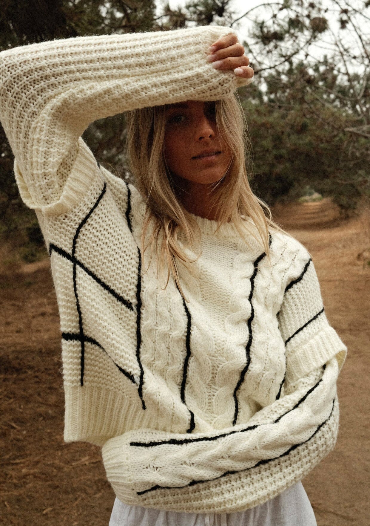 Women's Fall Cable Knit Sweater + Stripe Knit Sweater | LOVESTITCH