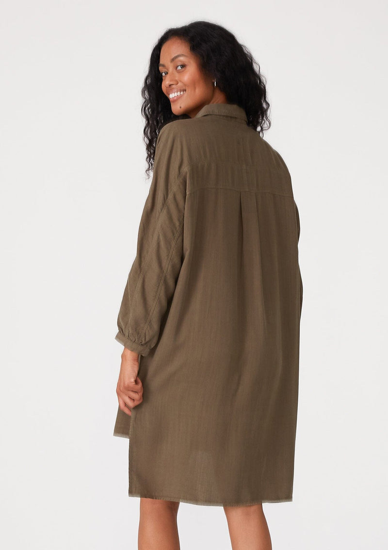 bailey shirt dress BAILEY SHIRT DRESS-OCEAN STRIPE XS