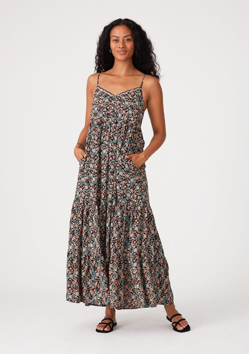 freya maxi dress Freya Floral Accordion Maxi Dress L / Pink