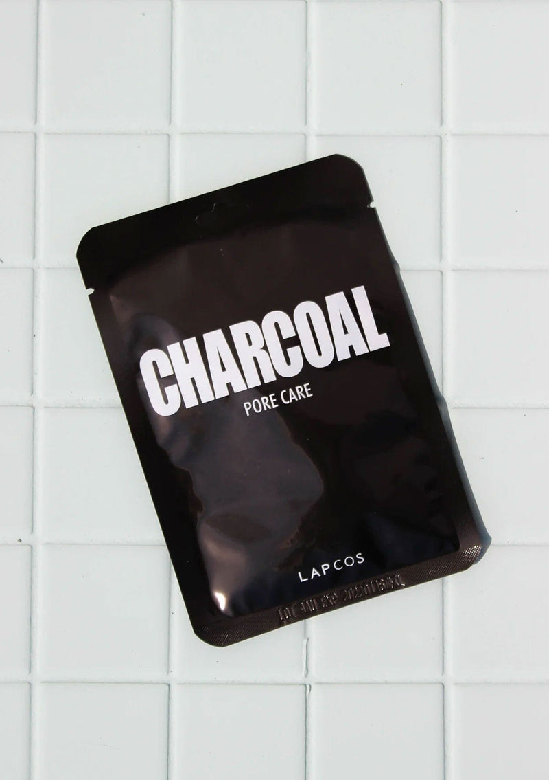 [Color: Charcoal] Charcoal sheet face mask.