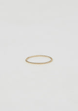 [Color: Gold Fill Twist] A thin twisted gold fill ring by Moon Pi jewelry.