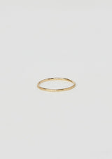 [Color: Gold Fill] A thin hammered gold fill ring by Moon Pi jewelry.