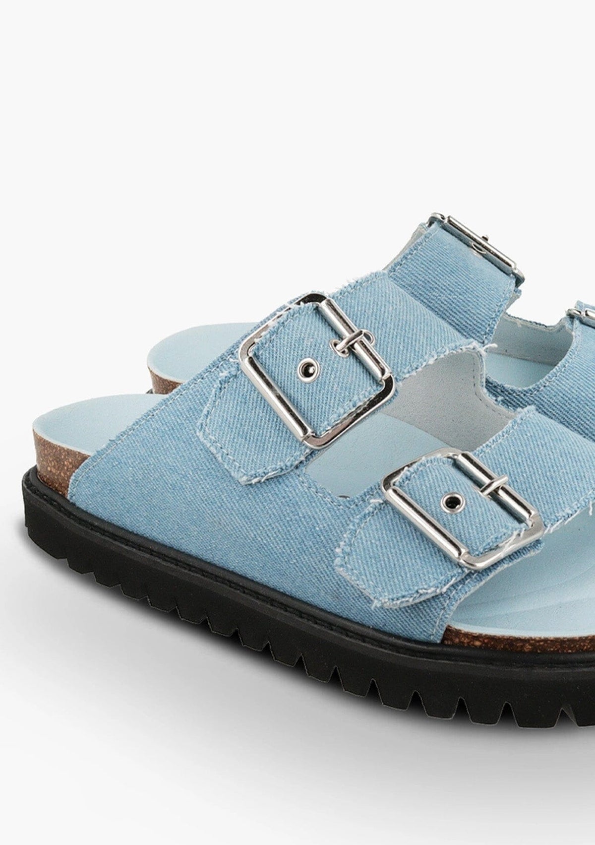 GENUINS Blue Denim Boho Sandals - Casual Shoes | LOVESTITCH