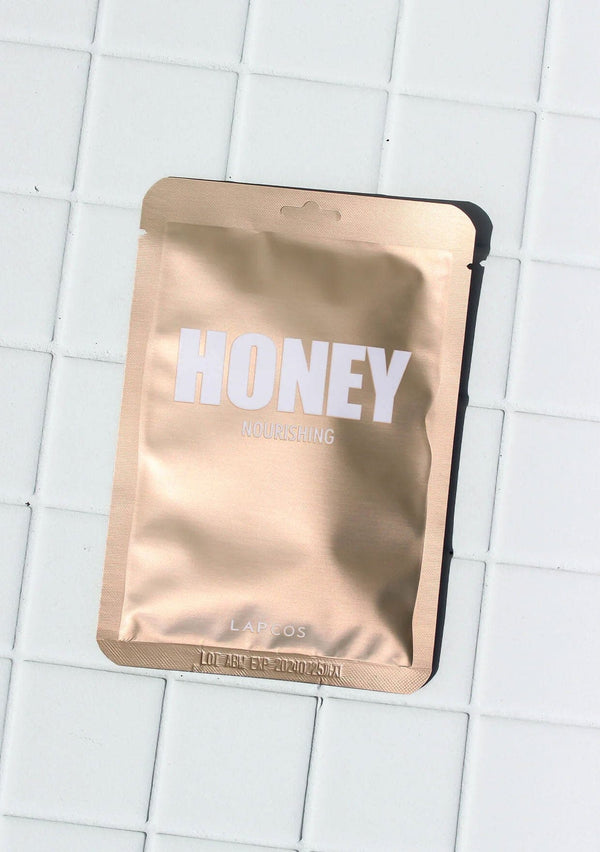 [Color: Honey] Honey sheet face mask.