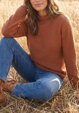 Honeycomb Rollneck Sweater