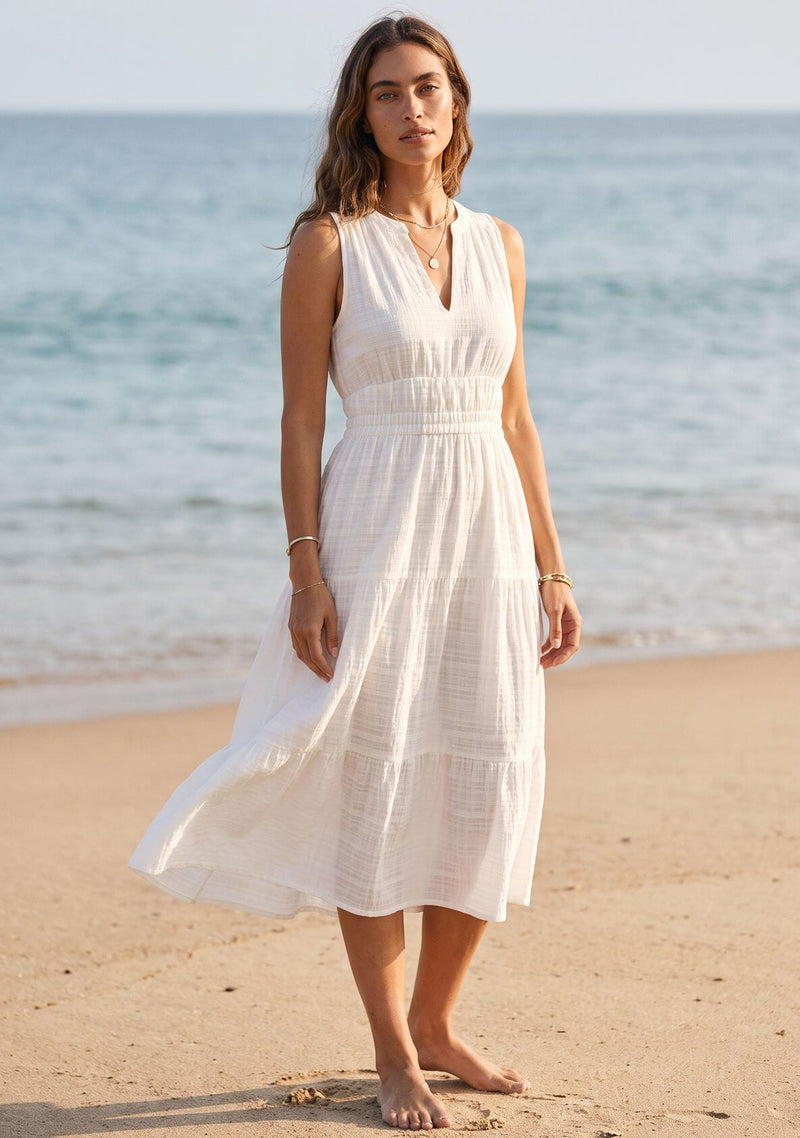 Malaya Midi Dress White / L