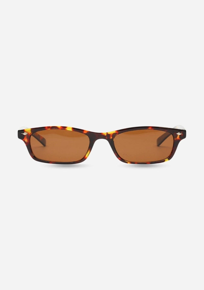 Indy Joey / Amber Sunglasses Black Square Polarized Sunglasses With Tinted Lenses main image 3
